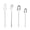 Silver, variant on Jkung 4 Pcs Hangable Tableware Set Stainless Steel Fork Knife Spoons Flatware Cutlery Kitchen Utensil Dinnerware Set
