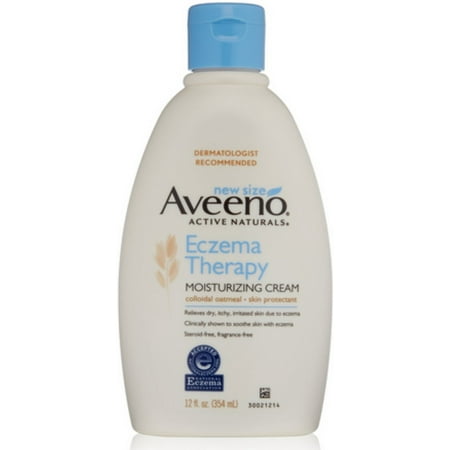 Aveeno Active Naturals Eczema Therapy Moisturizing Cream, 12 oz (Pack of 3)