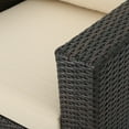 thumbnail image 6 of Rosen Wicker Outdoor Club Chair with Cushions, Multibrown, Beige, 6 of 11