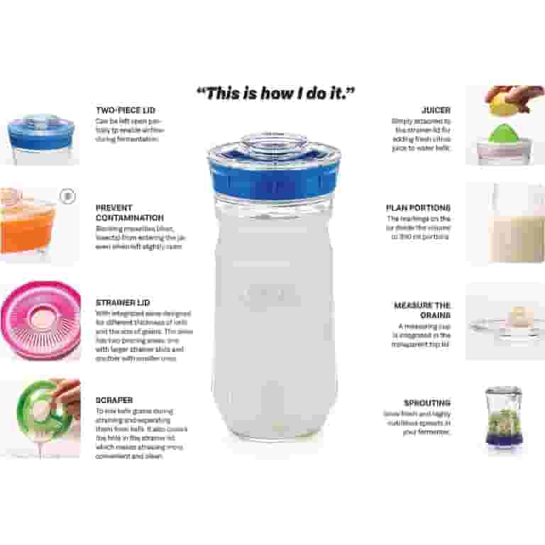 Kefir-making kit - Boutique Nature et Partage Kefir-making kit - Boutique Nature et Partage