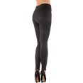 thumbnail image 3 of LAVRA Women's Faux Leather Vinyl Liquid Leggings, 3 of 3