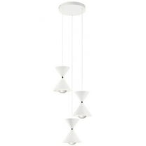 Elan Lighting - Kordan - 189W 6 LED Cluster Pendant In Contemporary Style-