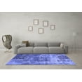 thumbnail image 3 of Ahgly Company Indoor Round Oriental Blue Industrial Area Rugs, 6' Round, 3 of 4