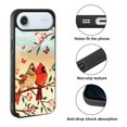 thumbnail image 2 of WIRESTER Shockproof Soft Rubber Cover Case for Apple iPhone 17 Air 6.6" 2025, Red Cardinal Lovebird, 2 of 5