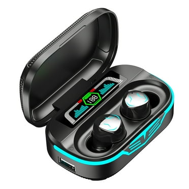 Coollooc True Wireless Earbuds,Bluetooth 5.5 Earbuds in-Ear Stereo Headphones with Smart LED Display Charging Case IPX7 Waterproof Built-in Mic for Sports Work