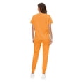 thumbnail image 2 of Set de exfoliantes VIAOLI para mujer con cuello en V y pantalones deportivos con 8 bolsillos, 2 of 7