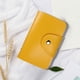 thumbnail image 3 of Bolsa de almacenamiento de tarjetas jinwen gran capacidad soporte de cuero PU minimalista amarillo, 3 of 8