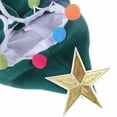 thumbnail image 3 of De Navidad Gato Capa De Navidad Con Estrella Y Pompones Santa Sombrero Fiesta Cosplay Vestido Yuarrent HA041105-06, 3 of 5