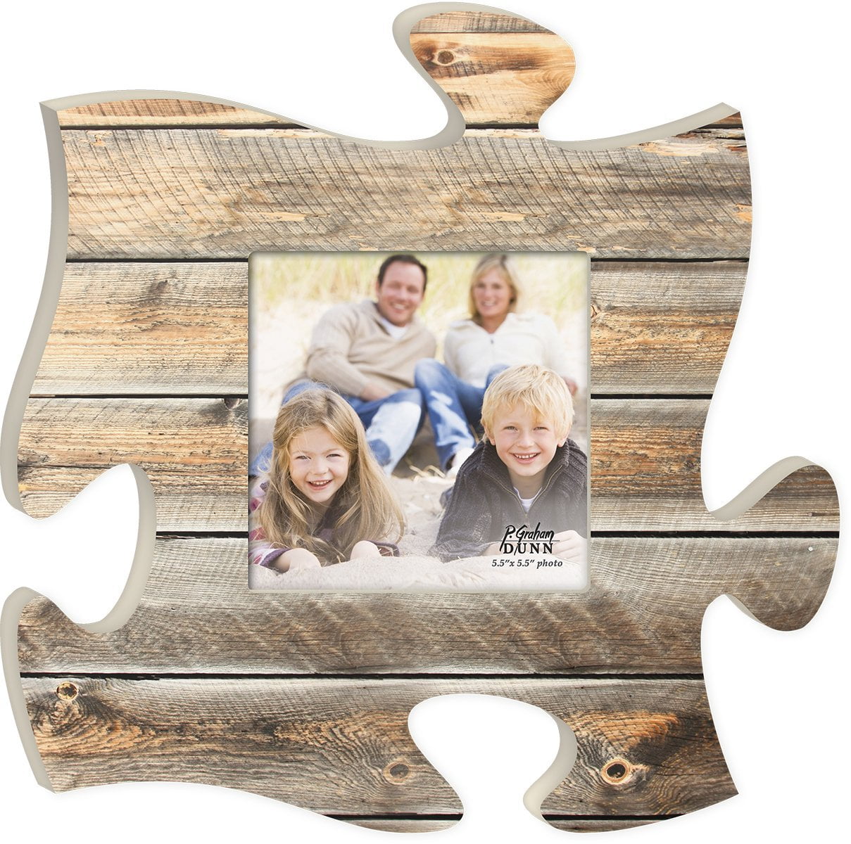 P Graham Dunn Natural Wood Puzzle Piece Plaque Com