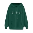 thumbnail image 2 of JUNWELL Grande Taille Sweat à Capuche pour Femmes Tops Mode Pull Confortable Motif Coeur Imprimé à Capuche Poche Cordon Pull jusqu'à 65% de Réduction, 2 of 4