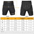 thumbnail image 7 of KUYOU Protective Padded Shorts, 3D Protection Hip Butt Protective Gear Guard for Ski Snowboard Skateboarding 5 Size Men Women Youth Kids, 7 of 7