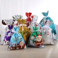 thumbnail image 3 of Bolsas de plástico personalizadas con cordón, bolsas de plástico para envolver regalos, adorno de árbol de Navidad, bolsa de embalaje de dulces para regalo de Navidad para niños, 3 of 4
