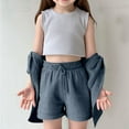 thumbnail image 6 of TSHXS Summer Outfits For Girls 4 Year Old Girl Clothes Kids Girl Clothes Top And Shorts Toddler Girl Summer Outfits Short Set 9-10 Years Blue, 6 of 9