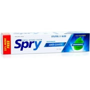 Spry Xylitol Adult Toothpaste 5oz with Fluoride Teeth Whitening Breath Freshening Peppermint 1 Pack