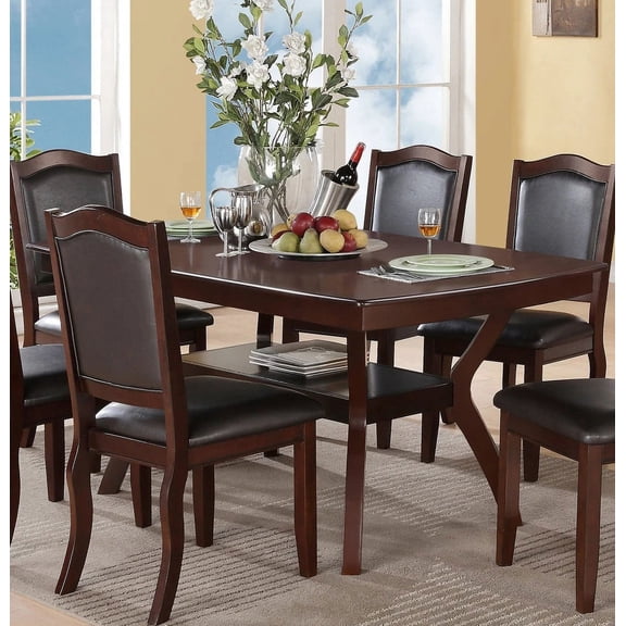 Xukmct 2 Pack Upholstered Seat Side Chair with Wood Frame, Modern Dining Chair for Living Room, Dining Room, Dark Brown(Only 2 Pack Chairs)