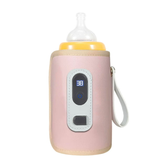 Calentador De Biberones Con Pantalla LCD Ajustable A Temperatura De 5 Velocidades Con USB Portátil, Resistente Al Agua Para Todas Las Botellas