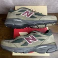 thumbnail image 4 of New Balance Teddy Santis x 990v3 Made in USA Green Purple Size 11.5 M990GP3 Rare, 4 of 6