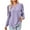 Purple, variant on POIUYTR Long Sleeve Shirt for Women Casual V-Neck Loose Fit Tunic Blouse Fashion Solid Color Dressy Pullover Tops 2024 Fall Outfits