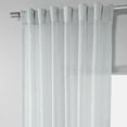 thumbnail image 6 of Aspen White Solid Faux Linen Sheer Curtain (1 Panel), Aspen White, 50W X 108L, 6 of 11
