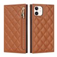 thumbnail image 3 of Nalacover Crossbody Wallet Phone Case for iPhone 12 / iPhone 12 Pro,Premium PU Leather Magnetic Closure Flip Stand Card Holder Zipper Pocket Purse Phone Case with Shoulder Strap,Brown, 3 of 11