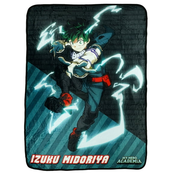 My Hero Academia  Izuku Midoriya Soft Plush Lightweight Throw Blanket 45" X 60"