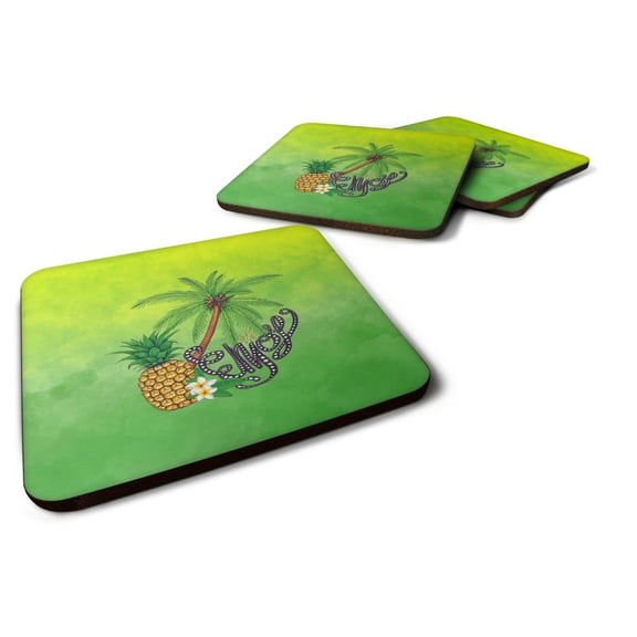 Summer Enjoy Foam Coaster Set of 4
