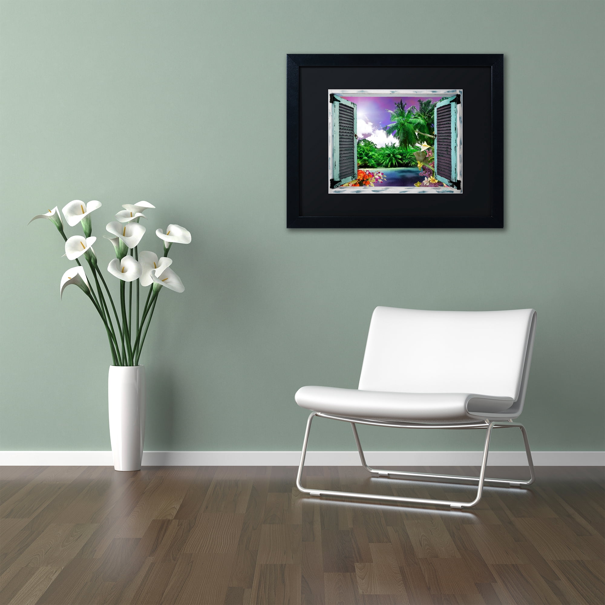 Trademark Art Landscape Framed Art Print, by Leo Kelly