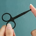 thumbnail image 6 of ACDANC 3.5-Inch Stainless Steel Dog Pet Round-Tip Sharp Tip Home Grooming Scissors for Nose Hair,Ear Hair,Face Hair,Paw Hair Multicolor Pet Grooming Scissors (Black Round Tip), 6 of 7