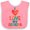 Pink and White, variant on Inktastic I Love My Grandpa Colorful Heart Boys or Girls Baby Bib