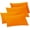 Orange, variant on Mocassi 4-PACK Solid Pillowcases 1500 Thread Count Egyptian Quality,Easy Slip-On, 4-Piece Set, Standard/Queen Pillowcase, Orange