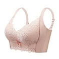 thumbnail image 4 of TAIAOJING Women's Lace Bra Latex Underwear Full Cup Gather Up Side Bra No Steel Ring Adjustable Top Rest Thin Lace Bra Brassiere, 4 of 4