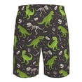 thumbnail image 6 of Kdxio Dinosaur Skeleton Pattern Mens Casual Shorts - Drawstring Summer Beach Sports Shorts for Men, 6 of 9