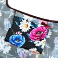 thumbnail image 4 of Wrapables Large & Small Foldable Tote Nylon Reusable Grocery Bags, Set of 2, Midnight Bouquet, 4 of 5