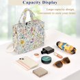 thumbnail image 5 of FORMRS Womens Corduroy Tote Bag Crossbody Shoulder Purse Handbag with Detachable Strap, Watercolor Wildflowers, 5 of 7