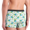 thumbnail image 4 of Men's Boxer Briefs, Blue Green Slug Fish Soft Comfy Mens Underwear Boxer Briefs Breathable With Widen Waist, 4 of 7