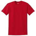 thumbnail image 5 of Gildan DryBlend Short Sleeve T-Shirt for Men, Crew Neck, Classic Fit, Red, S-3XL, 1-Pack, 5 of 5