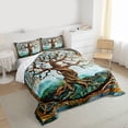 thumbnail image 3 of jejeloiu Bohemian Mystic Tree Full Size Comforter Sets,Boho Exotic Style Bedding Sets For Men Women Reversible 3-Piece, 3 of 8