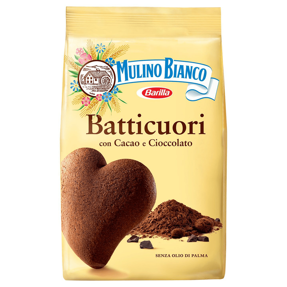 Cookies Batticuori With Chocolate And Cocoa Cacao Mulino Bianco Italy 12 35 Oz 350 G Walmart Com Walmart Com