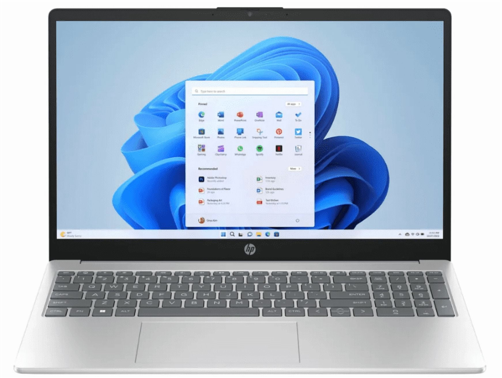 Laptop HP 15-fc0265la 15.6" AMD Ryzen 5 7520U 8GB RAM 256GB SSD Windows 11 Home Plata