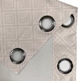 thumbnail image 5 of Ambesonne Shabby Flora Grommet Curtain, Pastel Diamond Line, 50" x 63", Peach Cream, 5 of 6
