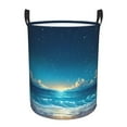 thumbnail image 1 of Fotbe Night Sky Beach Scene Cesto de Ropa con Asas, Cesto Impermeable de Gran Capacidad, Bolsa de Lavado para Dormitorio, Cesto de Ropa con Ruedas y Asas-Small, 1 of 6