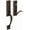 Distressed Oil Rubbed Bronze, variant on Baldwin 85352190LENT Left Handed Cody Single Cylinder Handleset - Black