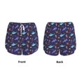 thumbnail image 3 of Balery Cute Shark Pantalones cortos deportivos para mujer con forro y dos bolsillos, elásticos, para entrenamiento, gimnasio, yoga-Small, 3 of 7