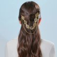 thumbnail image 5 of Diadema nupcial Cadena de hoja de oro Boda en capas Frente Cadena para el cabello Accesorios para el cabello para mujeres TUNC Sencillez, 5 of 5