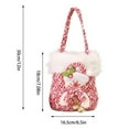 thumbnail image 4 of Lifellery Christmas Tote Bag, Reusable Christmas Bag with Cute Pattern Design Cloth Basket for Candy, Bring Warm Wishes, Durable, 4 of 7