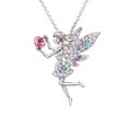 thumbnail image 1 of Collar de hadas para niñas adolescentes, colgante de piedra de nacimiento, regalo para niñas, regalo de joyería de cristal austriaco chapado en oro blanco TUNC  Sencillez, 1 of 5