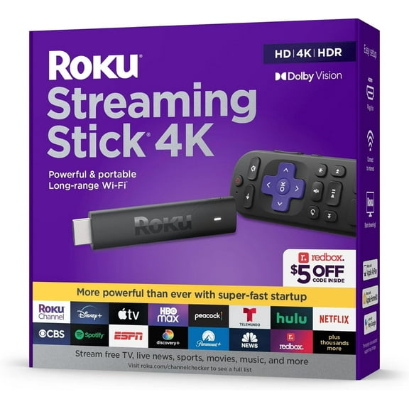 Restored Roku Streaming Stick 4K Streaming Device (2021) (Refurbished)