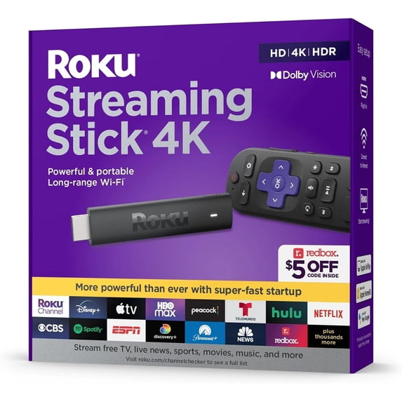 Restored Roku Streaming Stick 4K Streaming Device (2021) (Refurbished)