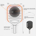 thumbnail image 3 of Phantom 60 Wide 16mm Pickleball Paddle, Japan Raw Carbon Fiber | Consistent Performance, Control Play, With Bag, 3 of 5