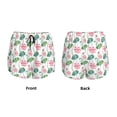 thumbnail image 3 of Balery Lotus Flower Pantalones cortos deportivos para mujer con forro y dos bolsillos, elásticos, para entrenamiento, gimnasio, yoga-X-Large, 3 of 7